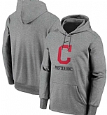 Men's Cleveland Indians Nike Gray 2020 Postseason Collection Pullover Hoodie,baseball caps,new era cap wholesale,wholesale hats